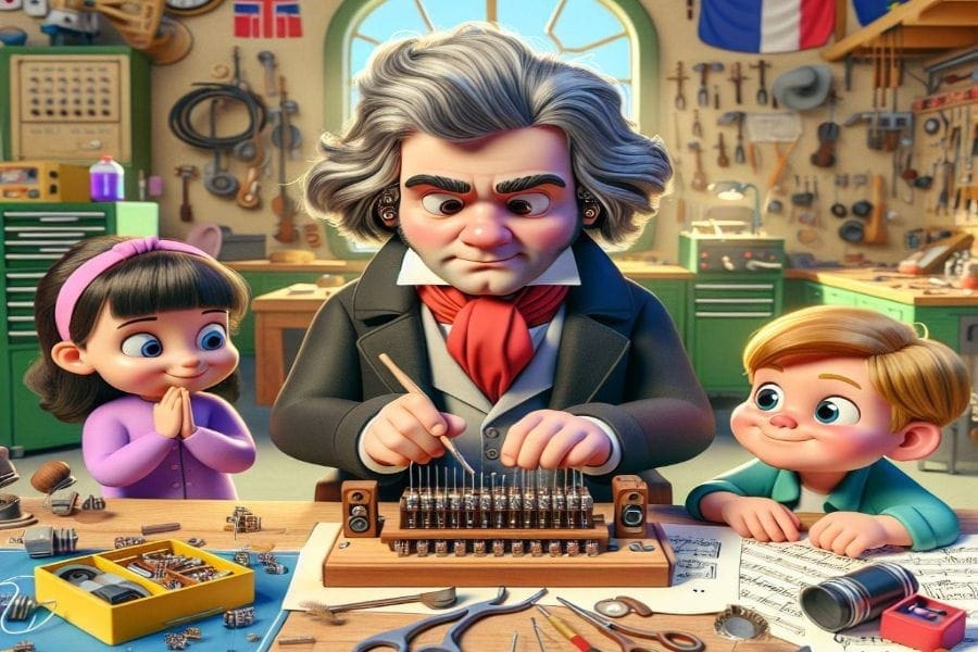 Илустрација уз текст „Изненађење за Бетовена”