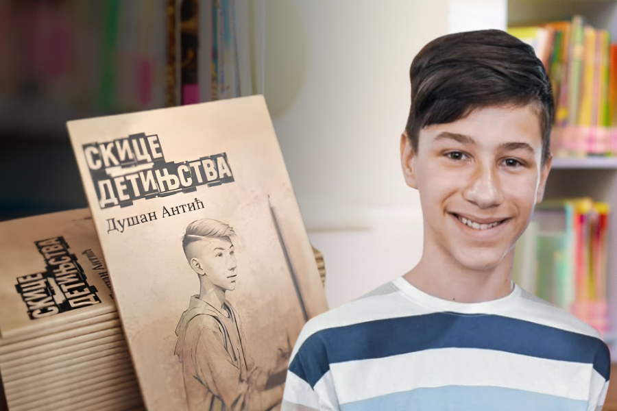 Илустрација уз текст „Скице детињства” Душана Антића